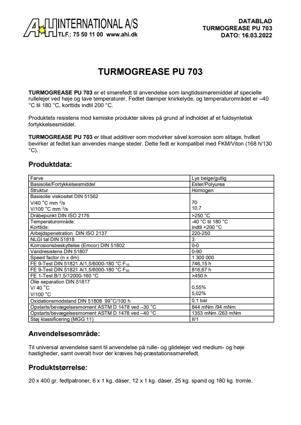 

Turmogrease PU 703

